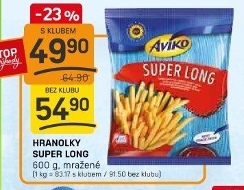 Hranolky mražené Super Long Aviko