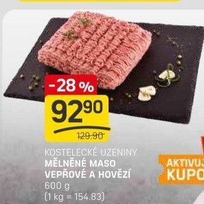 Mělněné maso mix Kostelecké uzeniny