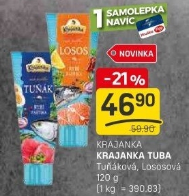 Paštika tuňáková Krajanka v tubě