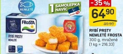 Rybí prsty nemleté mražené Frosta