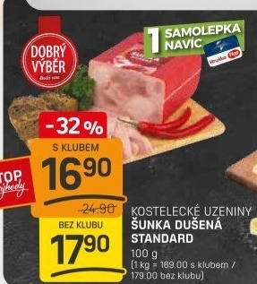 Šunka dušená standard Dobrý Výběr