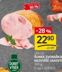 Šunka Zvonařka nejvyšší jakosti LE&amp