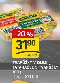Tataráček s tvarůžky Krajánek