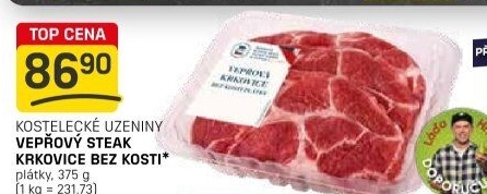 Vepřová krkovice steak bez kosti Kostelecké uzeniny