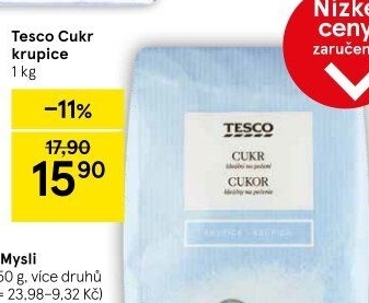 Cukr krupice Tesco