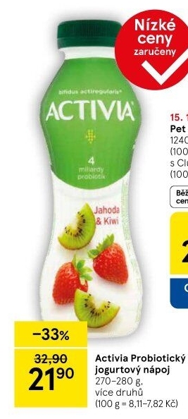 Jogurtový nápoj Activia Danone