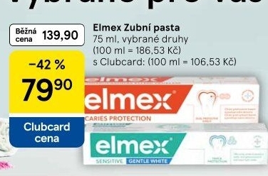 Pasty na zuby Elmex