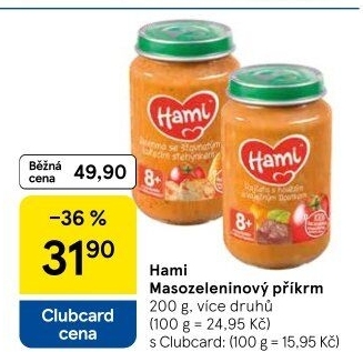 Příkrm masozeleninový Hami