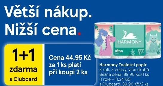 Toaletní papír 3vrstvý Harmony