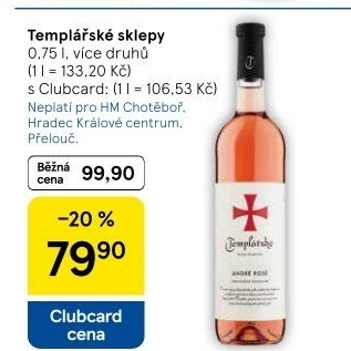 Vína Templářské sklepy Čejkovice