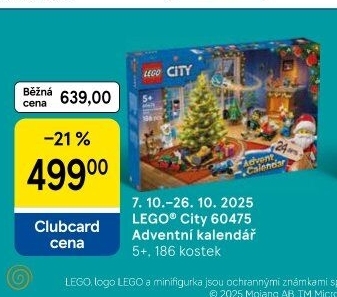 Adventní kalendář Lego City