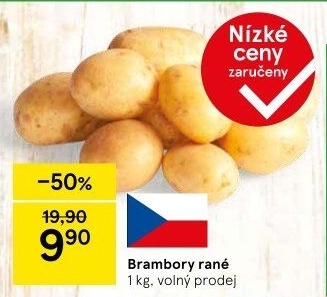 Brambory konzumní rané