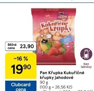 Křupky kukuřičné ochucené bez lepku Pan Křupka Rej - Tesco akcniletaky.com