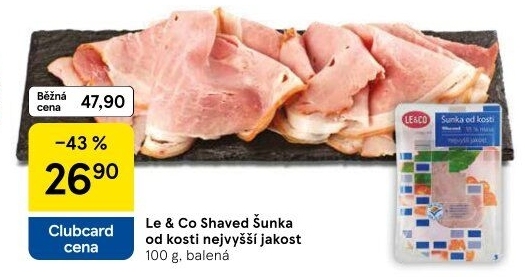 Šunka od kosti nejvyšší jakosti LE&amp