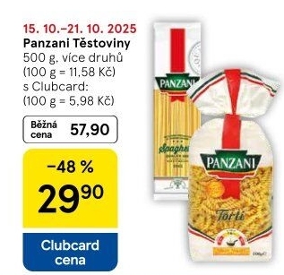 Těstoviny Panzani