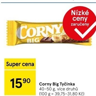 Tyčinka cereální BIG Corny