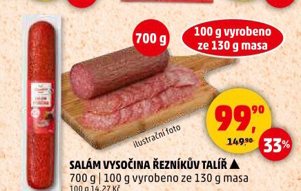 Salám Vysočina Řezníkův talíř
