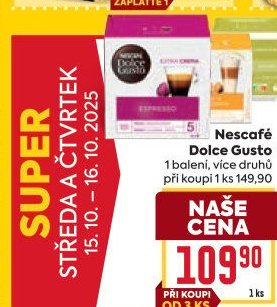 Kapsle Dolce Gusto Nescafé