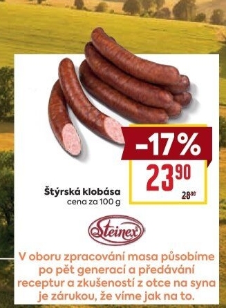 Štýrská klobása Steinex