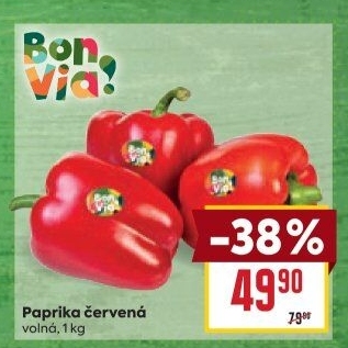 Paprika červená Billa Bonvia