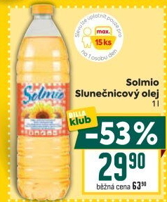 Slunečnicový olej Solmio