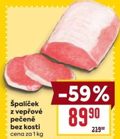 Špalíček z vepřové pečeně bez kosti