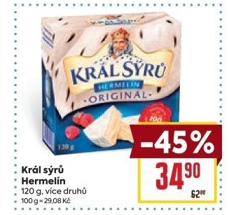 Sýr Hermelín Král sýrů