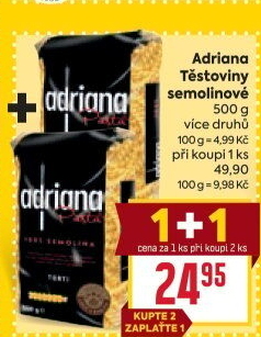 Těstoviny semolinové Adriana