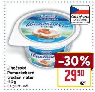 Tradiční pomazánkové Jihočeské Madeta