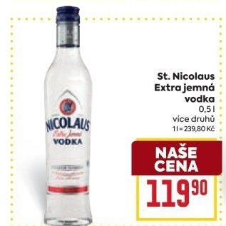 Vodka extra jemná St. Nicolaus