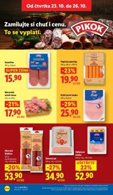 akční leták Lidl 23.10.2025-26.10.2025