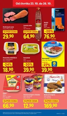 akční leták Lidl 23.10.2025-26.10.2025