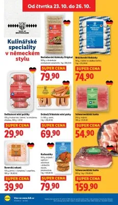 akční leták Lidl 23.10.2025-26.10.2025