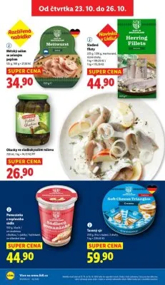 akční leták Lidl 23.10.2025-26.10.2025