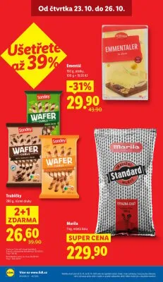 akční leták Lidl 23.10.2025-26.10.2025