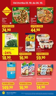 akční leták Lidl 23.10.2025-26.10.2025
