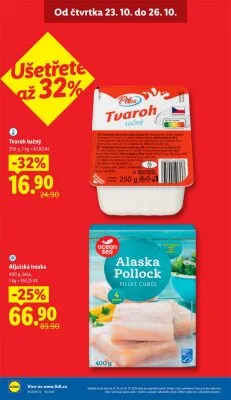akční leták Lidl 23.10.2025-26.10.2025