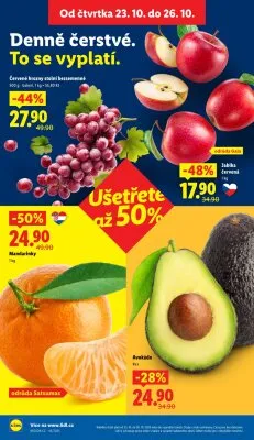 akční leták Lidl 23.10.2025-26.10.2025