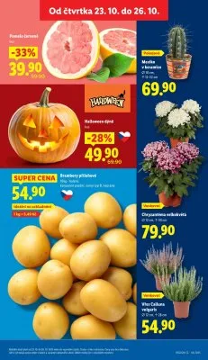 akční leták Lidl 23.10.2025-26.10.2025