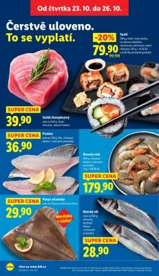 akční leták Lidl 23.10.2025-26.10.2025