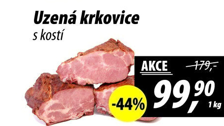 Uzená krkovice s kostí