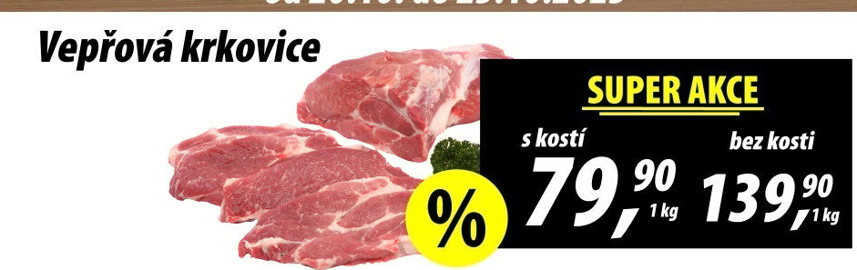 Vepřová krkovice s kostí