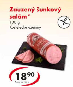 Salám šunkový zauzený Kostelecké uzeniny