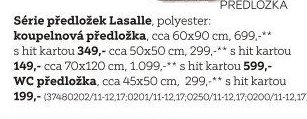 PŘEDLOŽKA KOUPELNOVÁ
