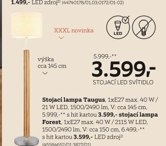 STOJACÍ LED SVÍTIDLO