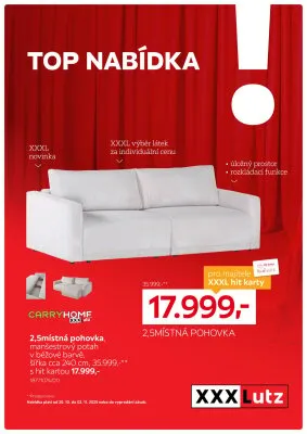 akční leták XXXLutz 20.10.2025-2.11.2025