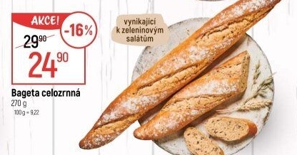 Bageta celozrnná