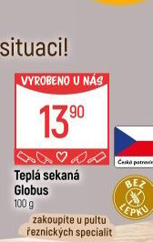 Teplá sekaná Globus