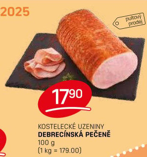 Pečeně debrecínská Kostelecké uzeniny