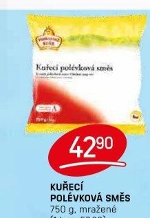 Směs kuřecí polévková mražená Vodňanské kuře